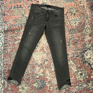 Flying Monkey Platinum Distressed Black Jeans Size 28